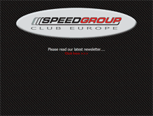 Tablet Screenshot of club.speedgroup.eu